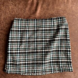 Plaid H&M, mini skirt